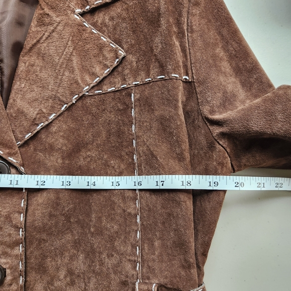 Vintage suede leather jacket - Picture 12 of 14